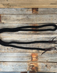 Black Nylon Barrel Racing Reins 