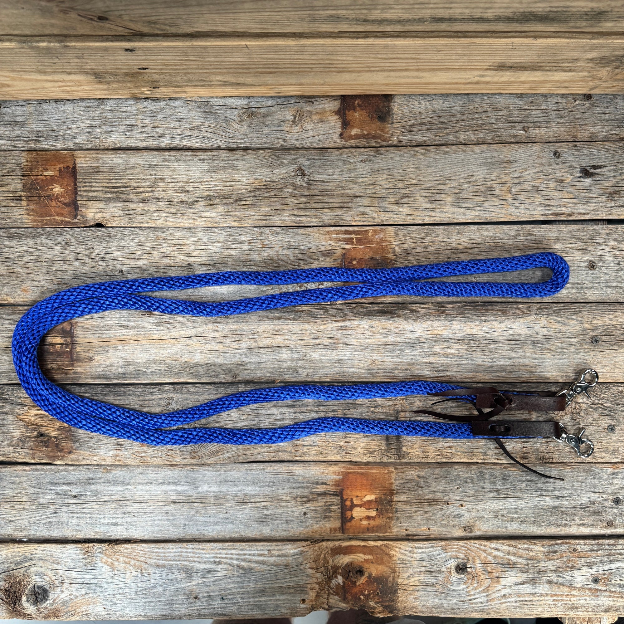 Cobalt Nylon Barrel Racing Reins 