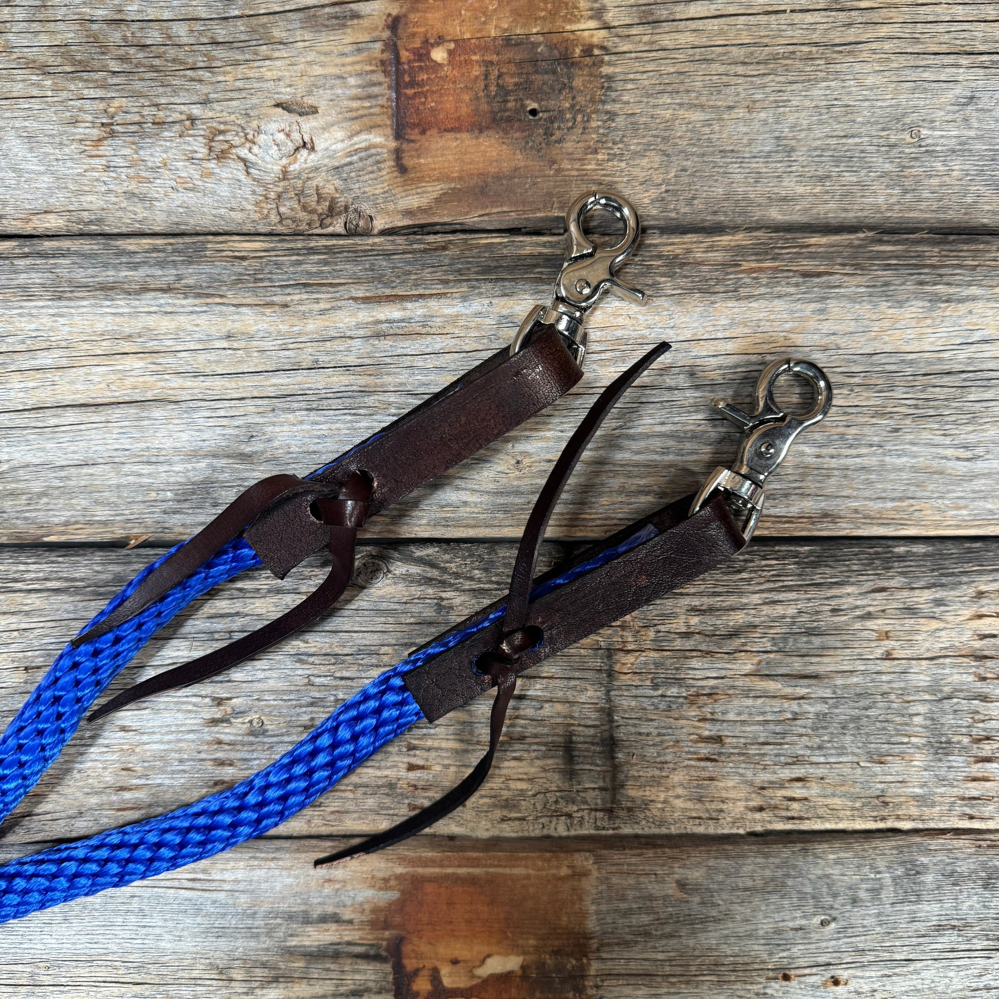 Cobalt Nylon Barrel Racing Reins 