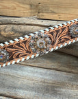 Light Oil Whipstitch Wither Strap 