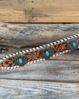 Light Oil Whipstitch Wither Strap 