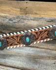 Light Oil Whipstitch Wither Strap 
