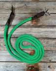 Green Nylon Barrel Racing Reins 