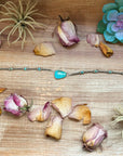 Sterling Silver & Turquoise Choker – 13” + Extender – Handmade In-House by The Bijoux FAB