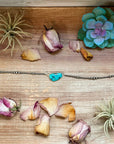 Sterling Silver & Turquoise Choker – 13” + Extender – Handmade In-House by The Bijoux FAB