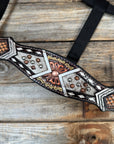 Black Nylon Halter with Cowhide Leather Noseband