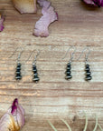Sterling Silver Saucer Pearl Dangle Earrings – Handmade by Colby Ogg & Addalie Ogg – USA Made