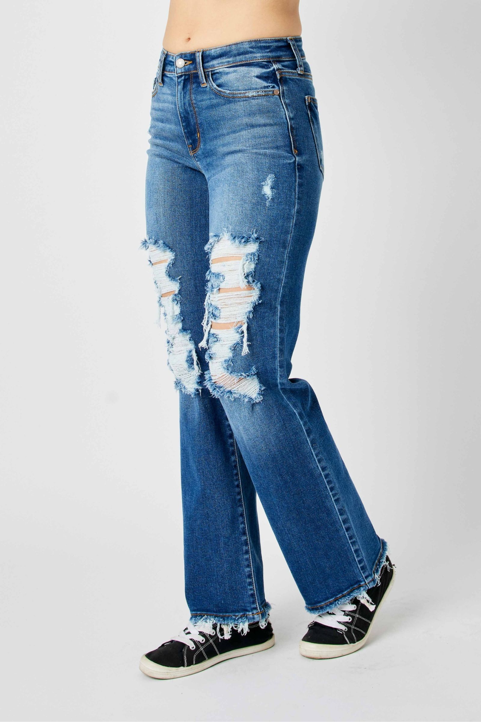 JUDY BLUE MIDRISE DAD JEAN 82605