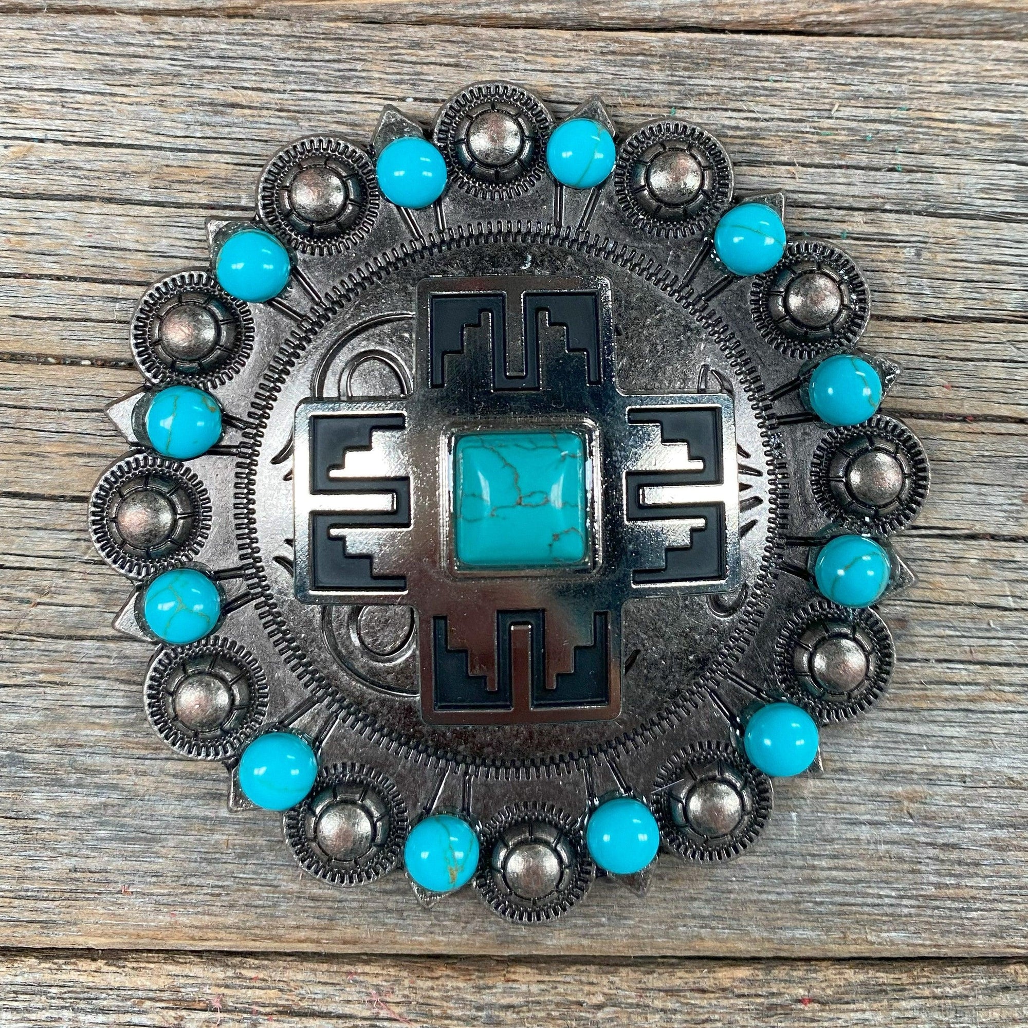 Southwest Antique Silver Turquoise Berry Jacket 