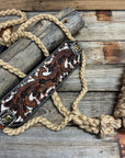 Bronc Noseband Mule Tape Halter with Western Horse Conchos 