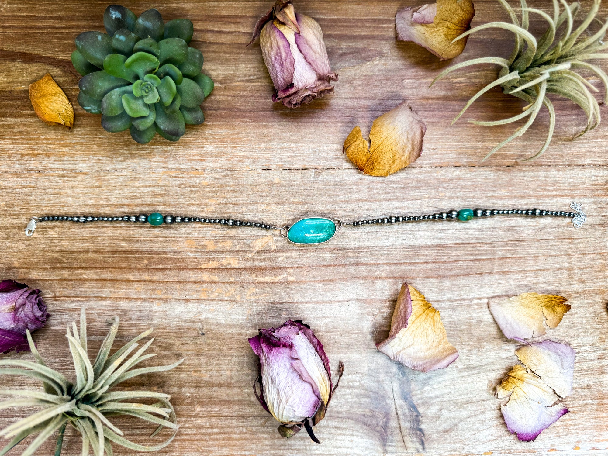 Sterling Silver &amp; Turquoise Choker – 13” + Extender – In-House Silversmithing – Real Turquoise &amp; Spiny Oyster Options