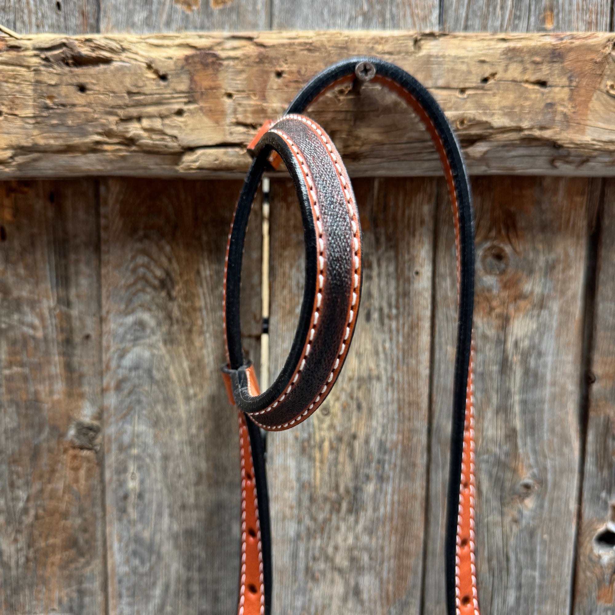 Zebra and Copper Fleur De Lis Browband/One Ear Tack Set