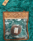 HANDMADE GENUINE LEATHER TRANSPARENT BAG