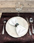 Copper Turquoise Flower Western Concho Napkin Ring 