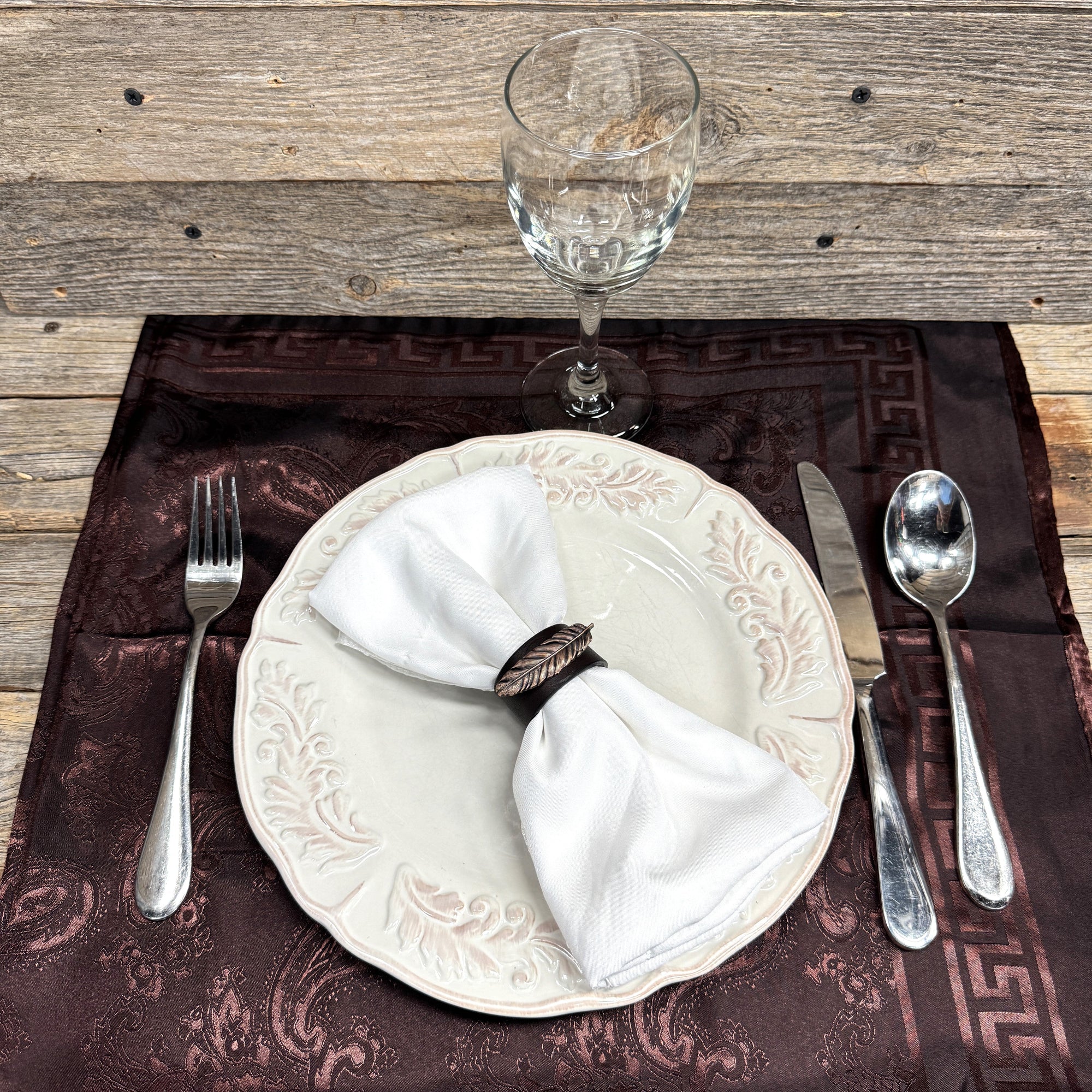 Copper Feather Western Concho Napkin Ring 