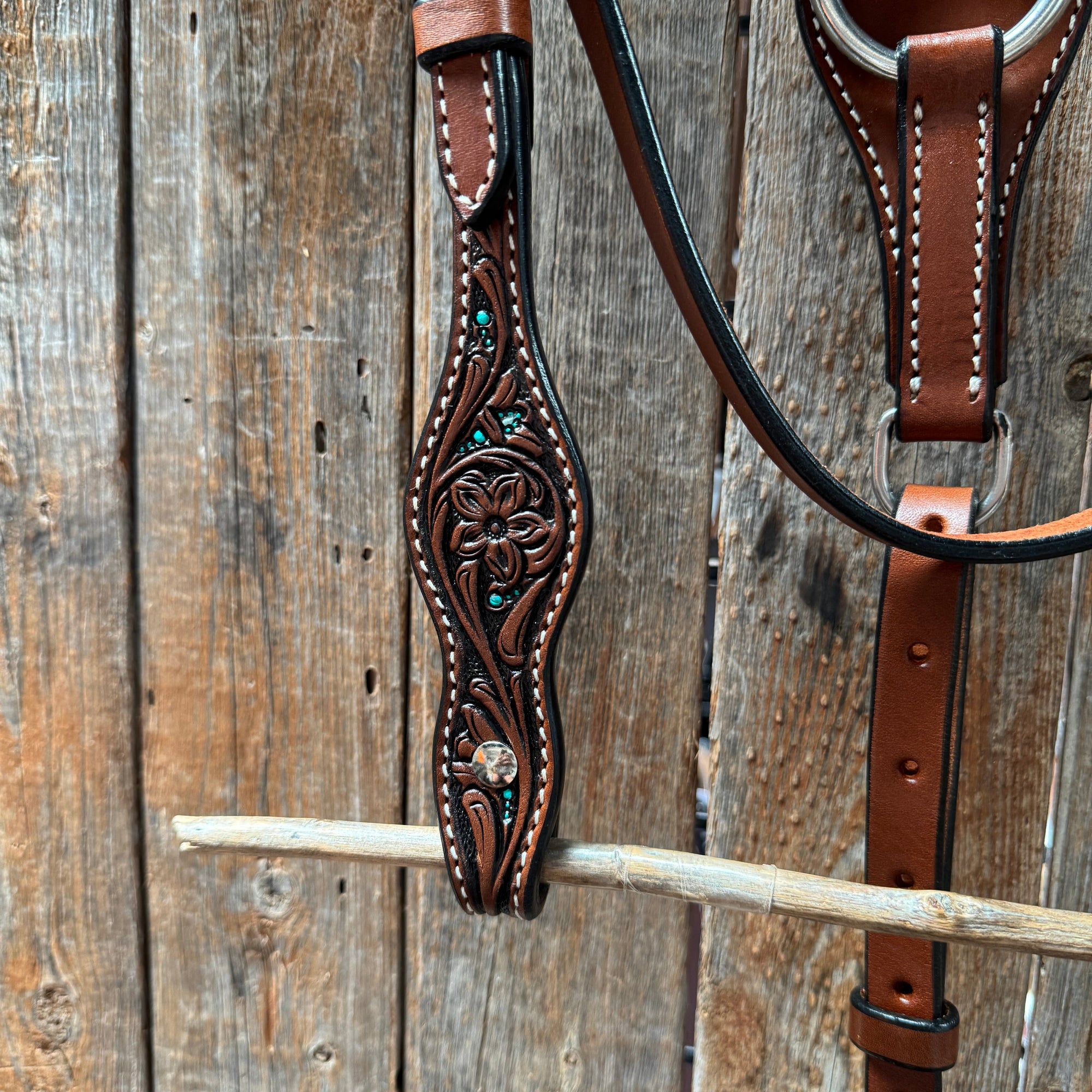 Floral and Teal Dot Pony Tack Set 