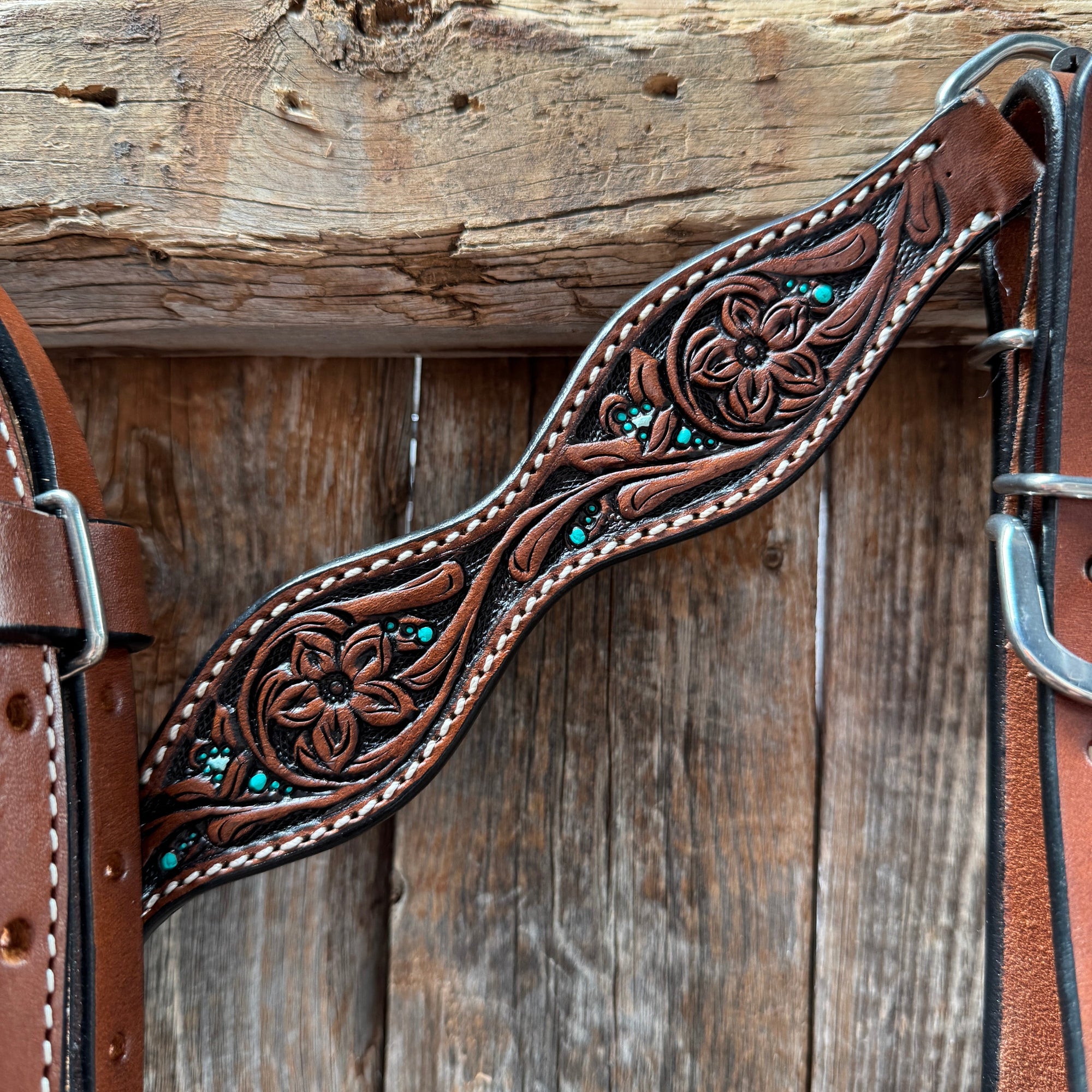 Floral and Teal Dot Pony Tack Set 