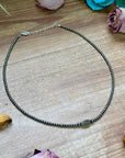 Sterling Silver Pearl & Labradorite Necklace – 16”