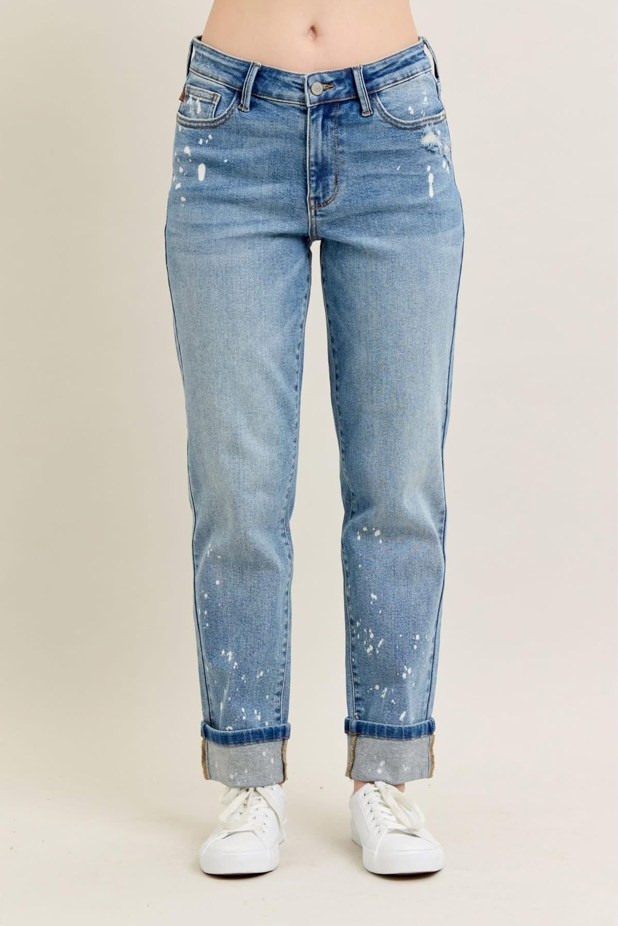 JUDY BLUE  BOYFRIEND FIT.  MID RISE 88519