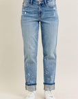 JUDY BLUE  BOYFRIEND FIT.  MID RISE 88519