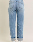 JUDY BLUE  BOYFRIEND FIT.  MID RISE 88519
