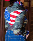 LAND OF THE FREE PERFORMANCE RODEO SHIRT (ADULT)