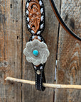 Classic Turquoise and Silver Browband Tack Set  