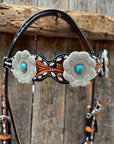 Classic Turquoise and Silver Browband Tack Set  