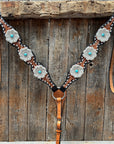 Classic Turquoise and Silver Browband Tack Set  