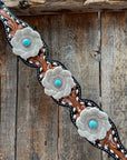 Classic Turquoise and Silver Browband Tack Set  