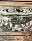 White Boho Multi Strand Wrap Bracelet