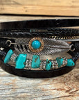 Black Boho Multi Strand Wrap Bracelet