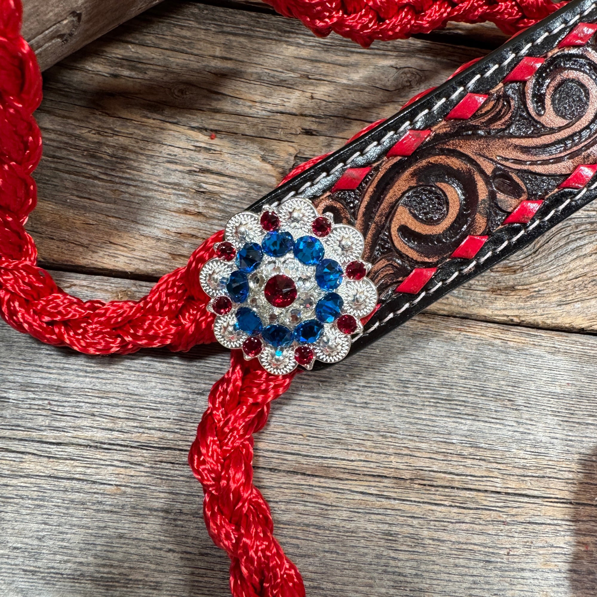 Red Mule Tape Halter - Red White &amp; Blue 