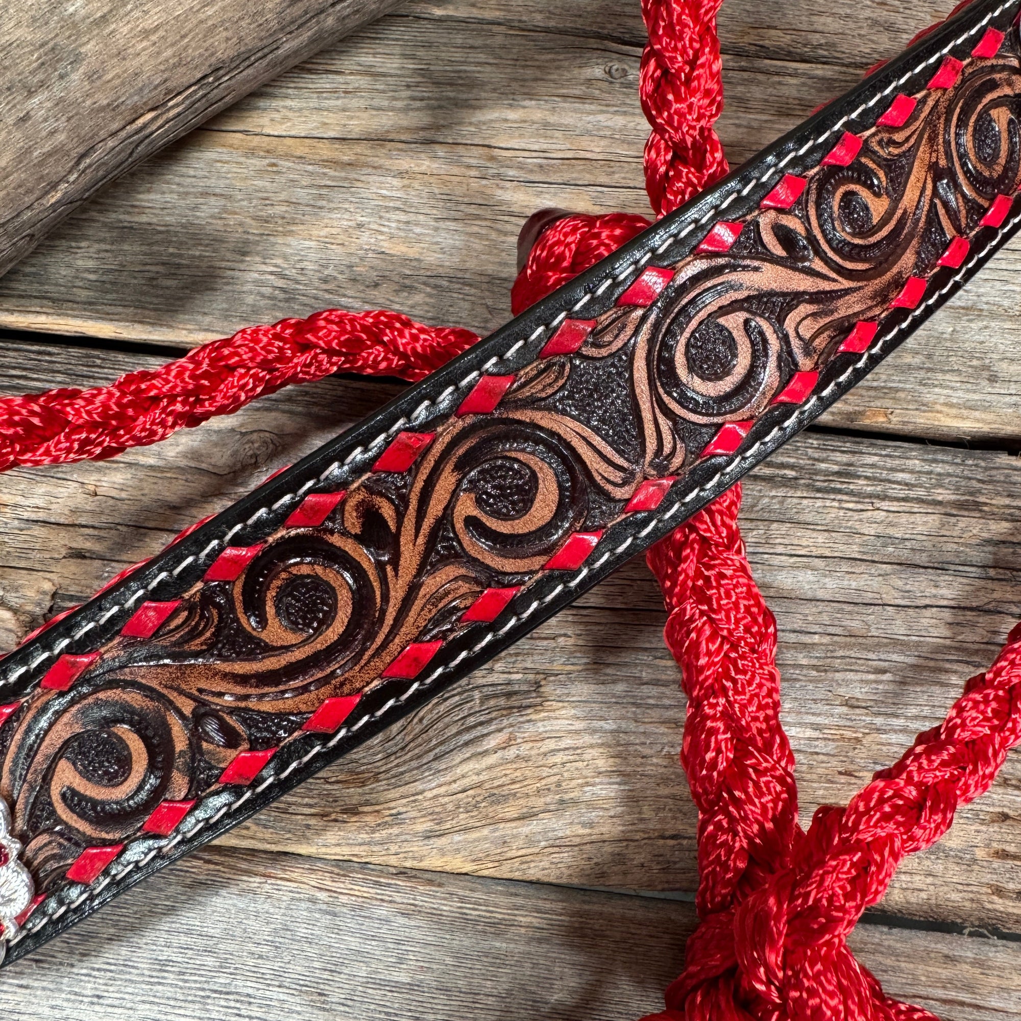 Red Mule Tape Halter - Red White &amp; Blue 