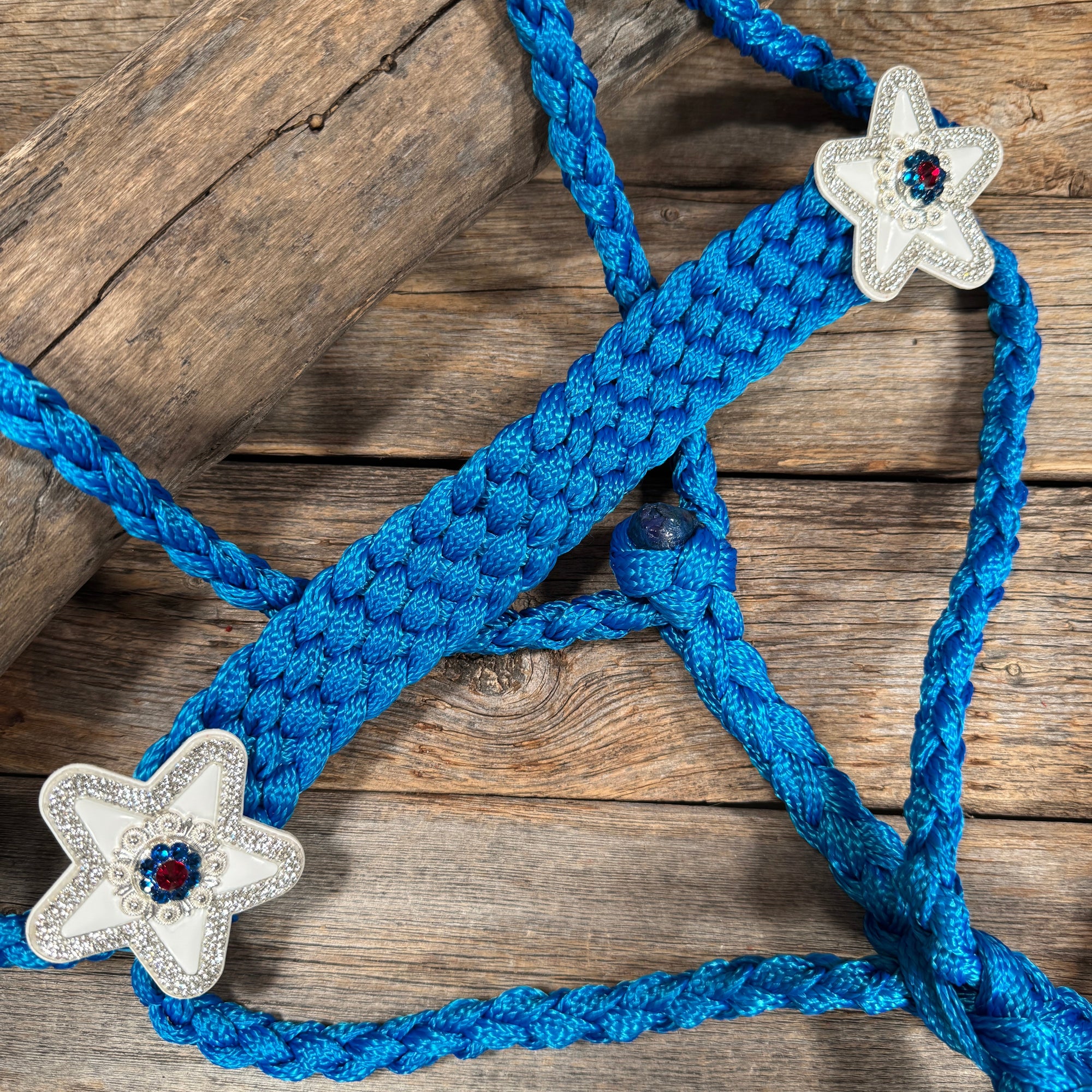 Blue Mule Tape Halter - White Star 