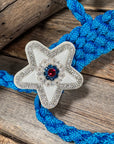 Blue Mule Tape Halter - White Star 