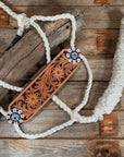 White Mule Tape Halter - Floral USA Style 