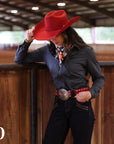 CHARCOAL PERFORMANCE RODEO SHIRT (ADULT)