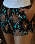 SHORTS | LEOPARD AZTEC