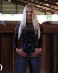 GIDDY UP MESH LAYERING TOP