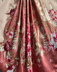 35X35" Raspberry Pink Floral Wild Rag / Scarf WR403