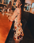 Three Dimensional Floral Dress -clearance