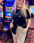 BLACK Vallejo Velvet Button Up