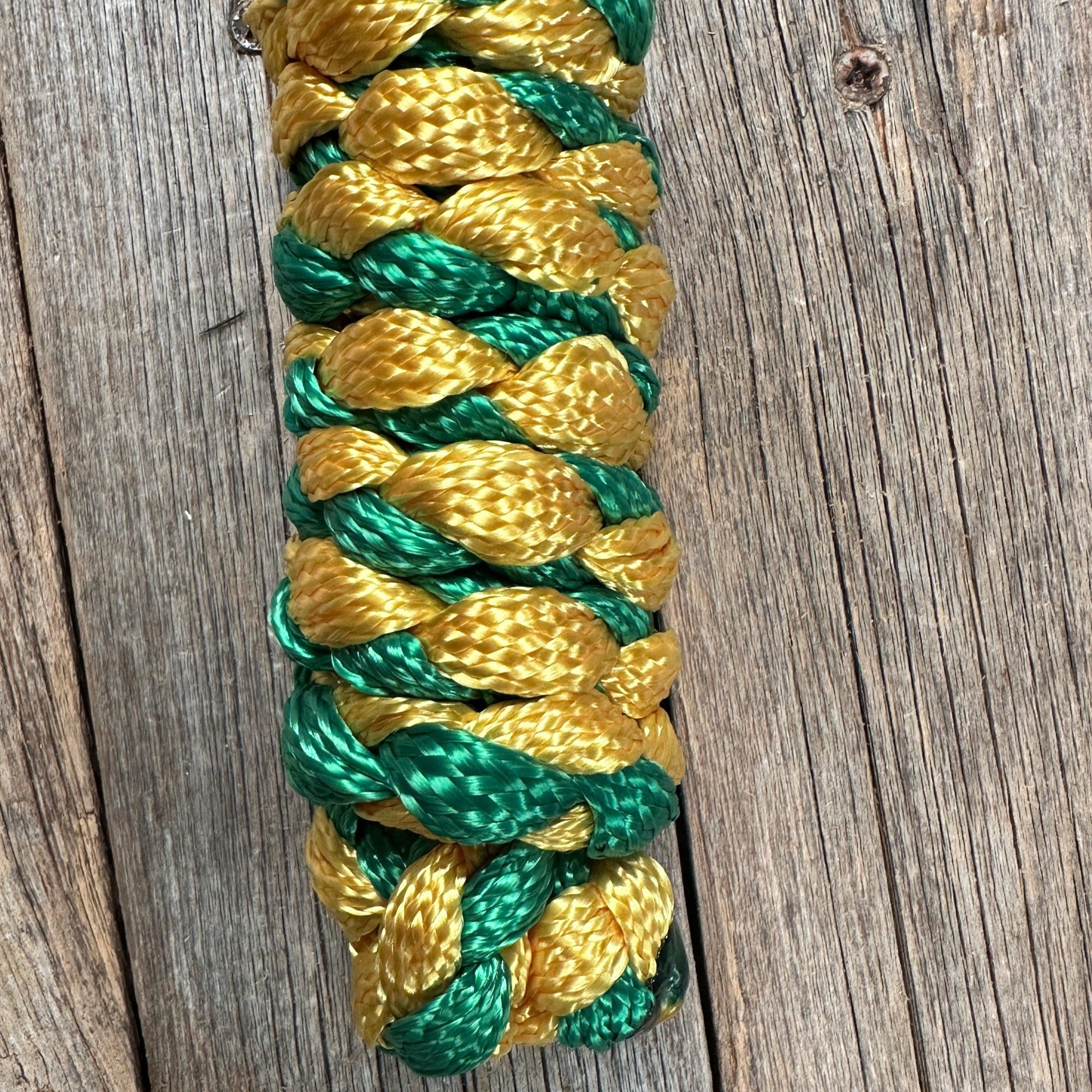 Green and Gold Mule Tape Halter