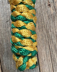 Green and Gold Mule Tape Halter