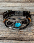 Western Oval Fashion Turquoise Bracelet
