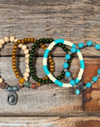 Cactus Fashion Turquoise Bracelet Stack