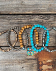 Butterfly and Fashion Turquoise Bracelet Stack