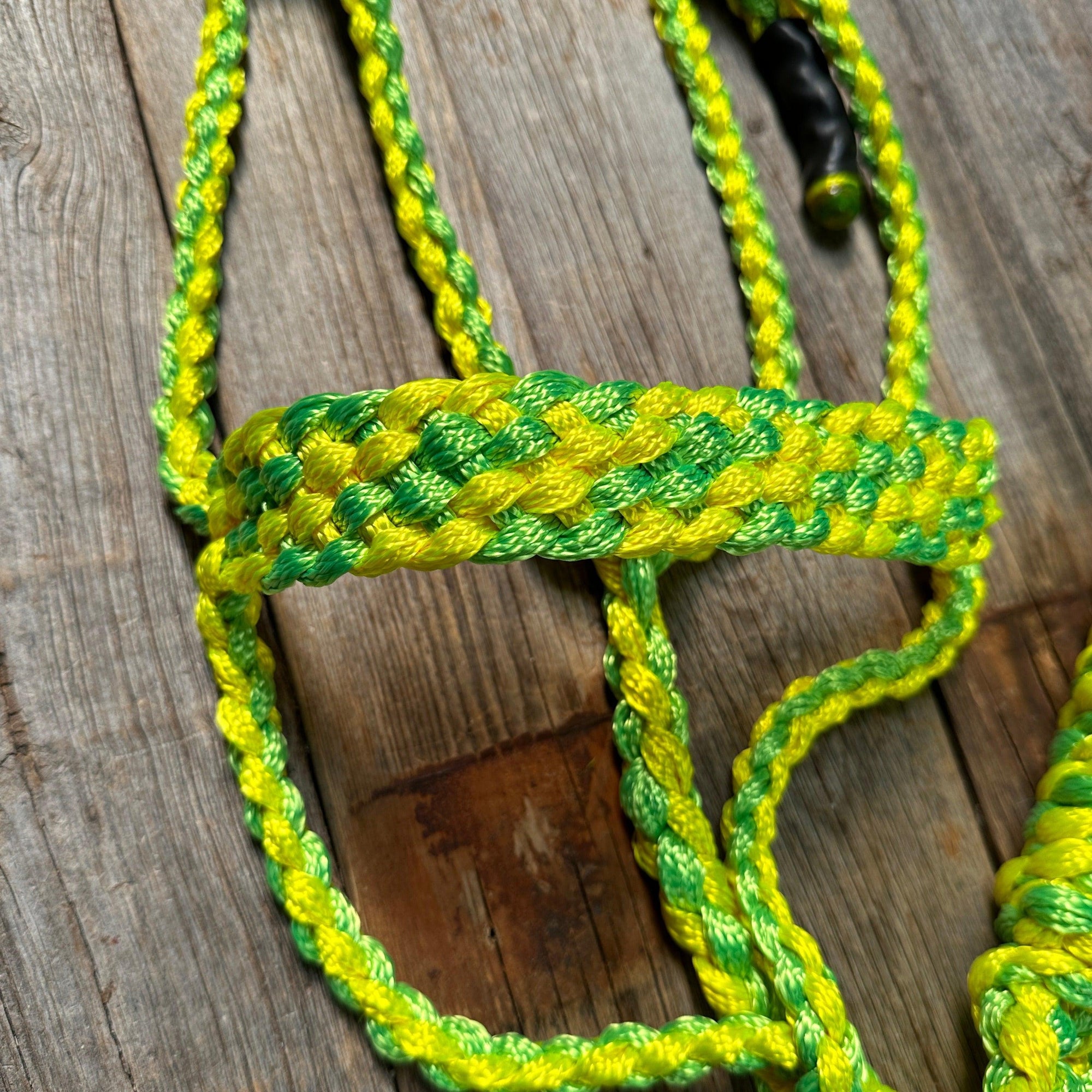 Yellow and Lime Mule Tape Halter