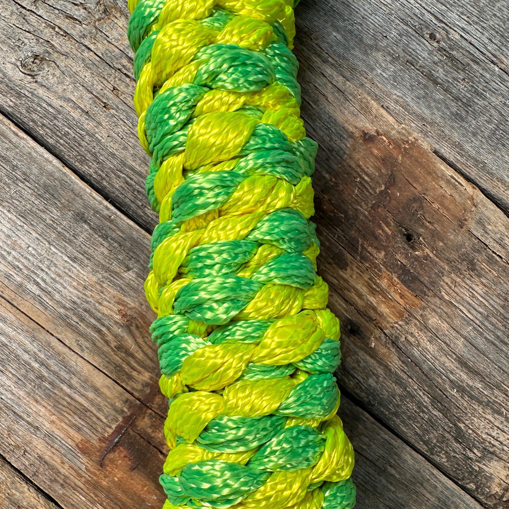 Yellow and Lime Mule Tape Halter